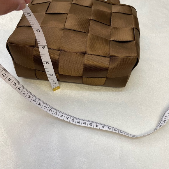 Women’s Seatbelt Bag Handbag Purse Snap Close with Double Handles Brown small - Picture 6 of 8